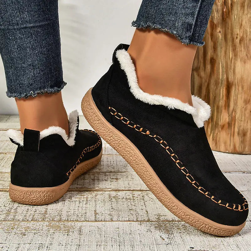 Aurelia | Beige Faux Shearling Orthopedic Boots
