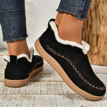 Aurelia | Beige Faux Shearling Orthopedic Boots