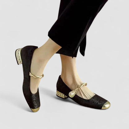 Calantha | Green Luxury Orthopedic Mary Jane Shoes