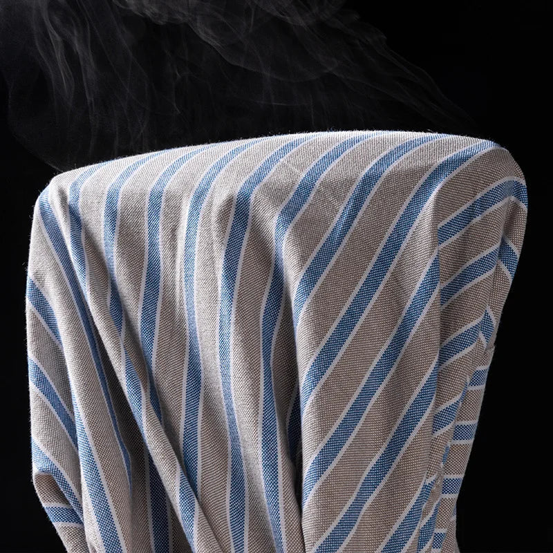 Astrid | Women's Striped Light Grey Oxford Button-Up Shirt