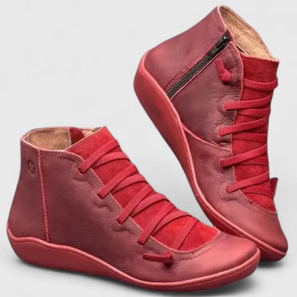 Calista | Luxury Tan Leather Orthopedic Boots