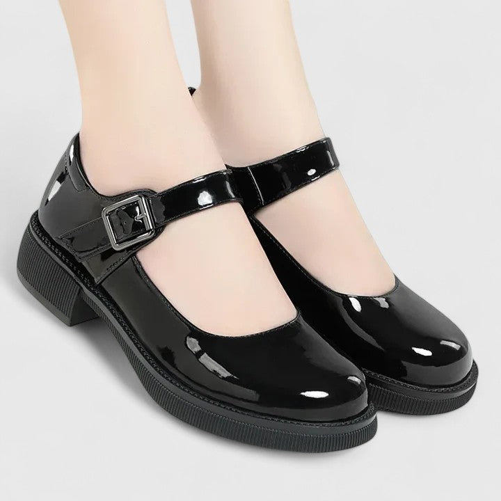 Calantha | Black Mary Jane Orthopedic Shoes