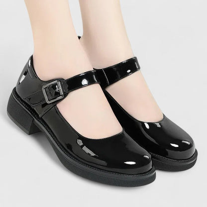 Calanthe | Black Mary Jane Orthopedic Shoes