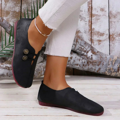 Alethea | Black Soft Suede Women's Loafers