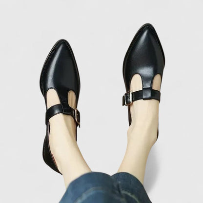 Black Cutout Elegant Shoes
