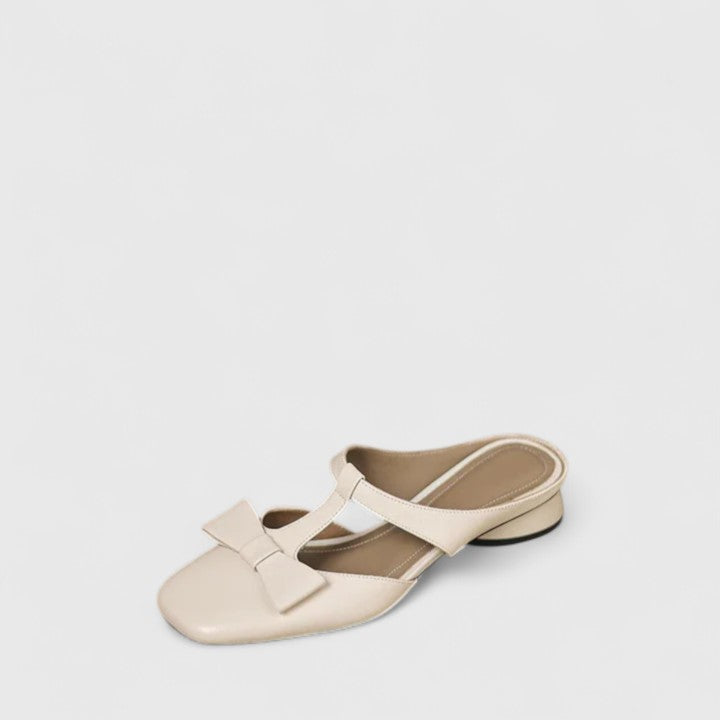 Astrid | Grey Bow Detail Orthopedic Sandals