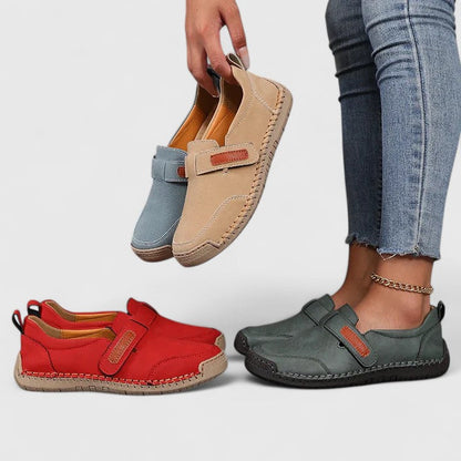 Calantha | Blue Suede Orthopedic Shoes