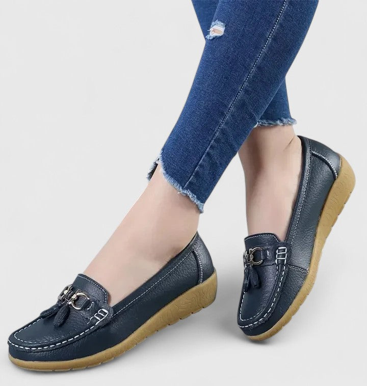 Calantha | Red Tassel Loafer Orthopedic Shoes