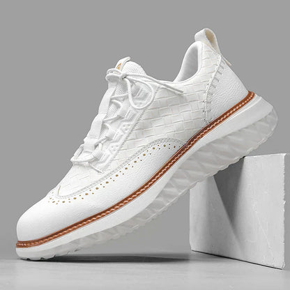 Kairos | Men's Lace Up Denim Platform Walking Sneakers