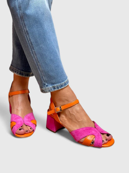 Alethea | Vibrant Suede Orthopedic Heels