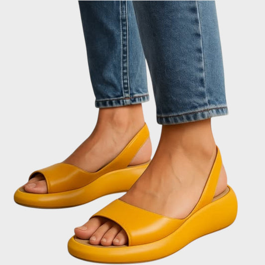 Calanthe | Vibrant Yellow Orthopedic Sandals
