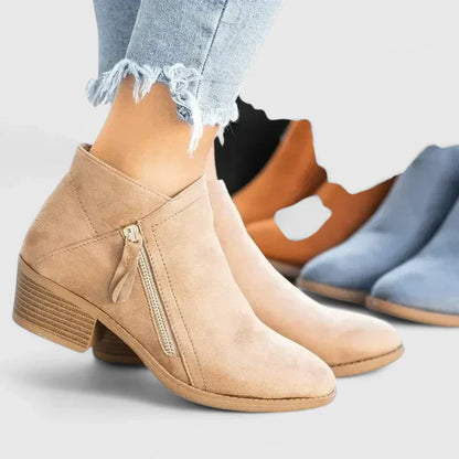 Calantha | Black Suede Orthopedic Boots