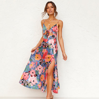 Willow | Elegant Floral Women’s Wedding Guest Printed Maxi Dress