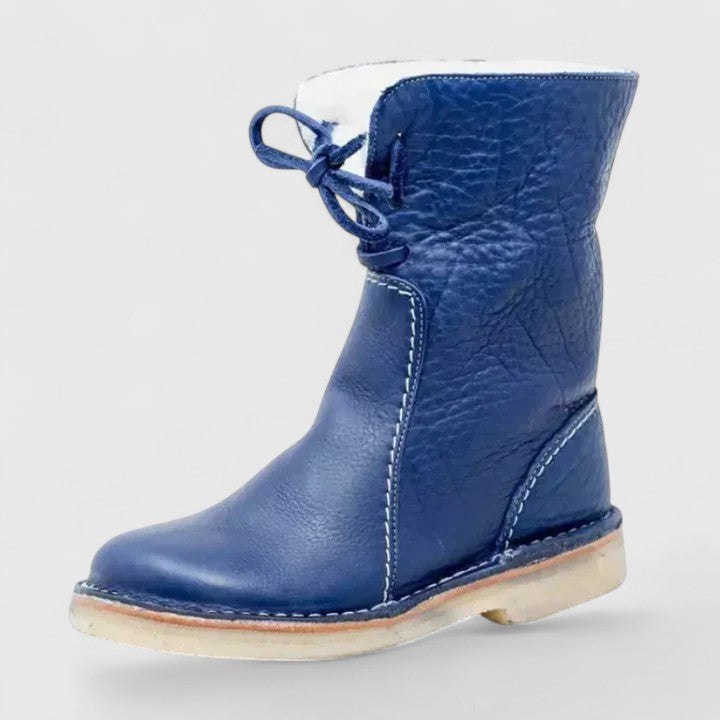 Brown Shearling Orthopedic Boots