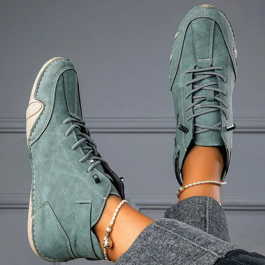Alethea | Teal Suede Elegant Shoes