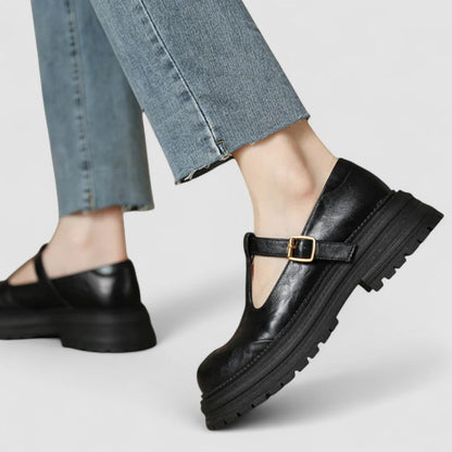 Calantha | Rich Brown Orthopedic Mary Jane Shoes