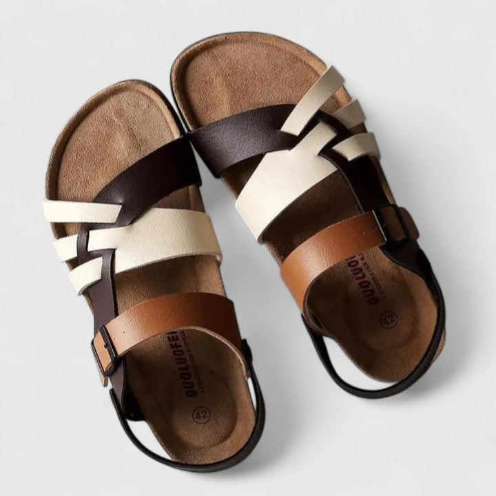 Calantha | Elegant Black Strappy Sandals