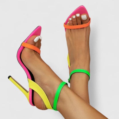 Calantha | Vibrant Multi-Color Elegant Heels