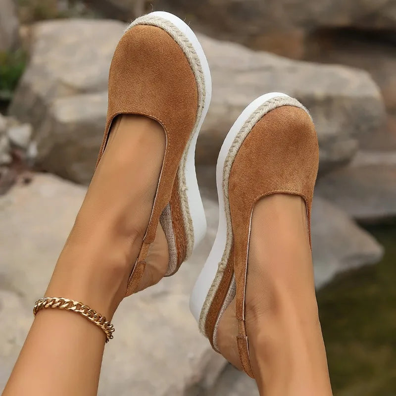 Calista | Tan Suede Orthopedic Sandals