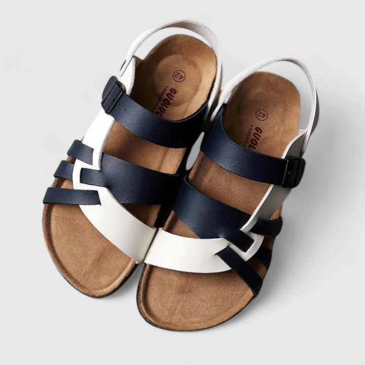 Calantha | Elegant Black Strappy Sandals