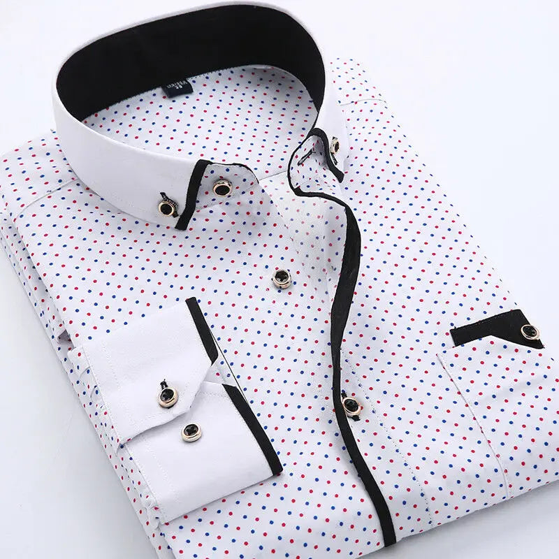 Beckett | Monochrome Modern Long-Sleeve Shirt