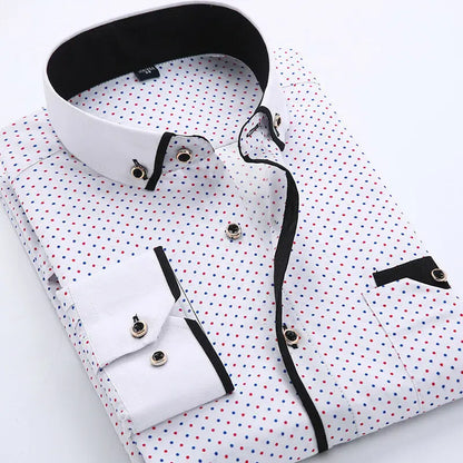Beckett | Monochrome Modern Long-Sleeve Shirt