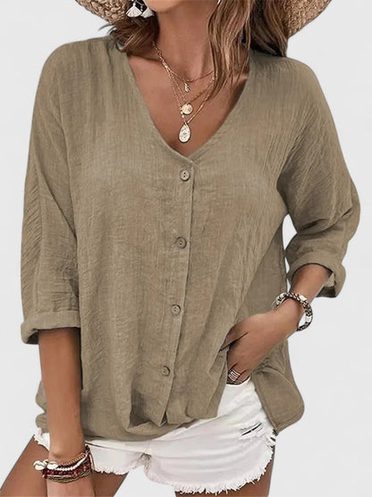 Alethea | Ethereal Blue Sophisticated Blouse