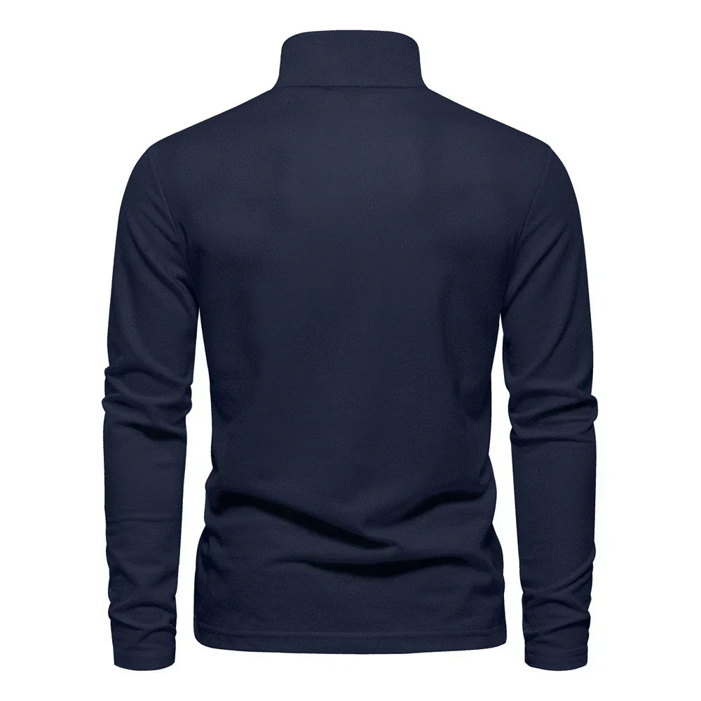 Beckett | Navy Long Sleeve Classic Warm Elegance Pullover
