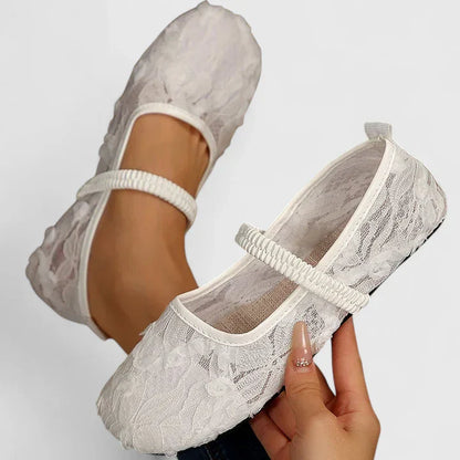 Calista | Lace White Orthopedic Shoes