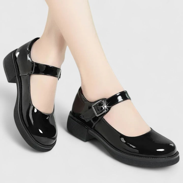 Calanthe | Black Mary Jane Orthopedic Shoes