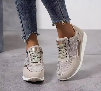 Alethea | Taupe Everyday Ease Sneakers