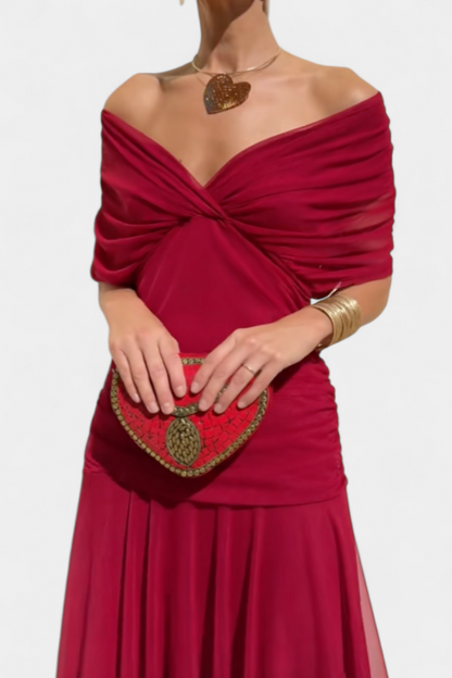 Calantha | Elegant Floral Silk Dress