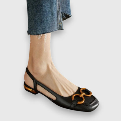 Calantha | Elegant Navy Suede Comfortable Sandals