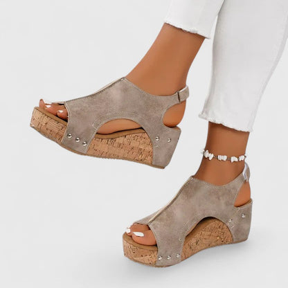 Calanthe | Elegant Blue Orthopedic Sandals