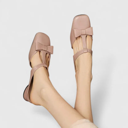 Astrid | Grey Bow Detail Orthopedic Sandals