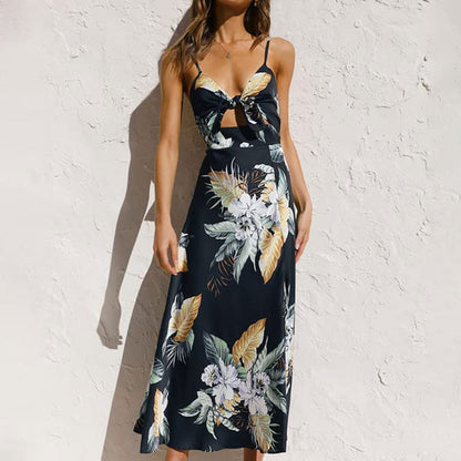 Willow | Elegant Floral Women’s Wedding Guest Printed Maxi Dress