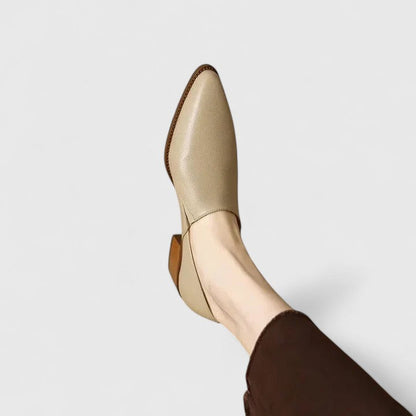Calantha | Beige Pointed-Toe Orthopedic Shoes