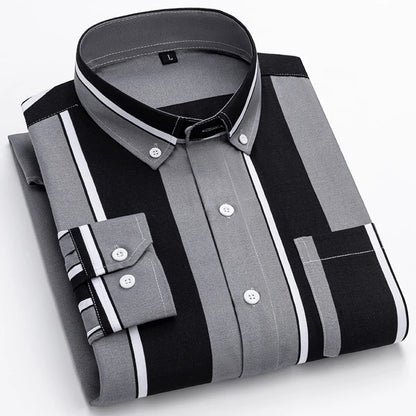 Beckett | Brown & Beige Striped Cotton Shirt