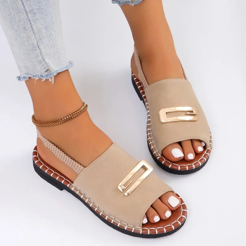 Calista | Denim Orthopedic Wedge Heel Sandals