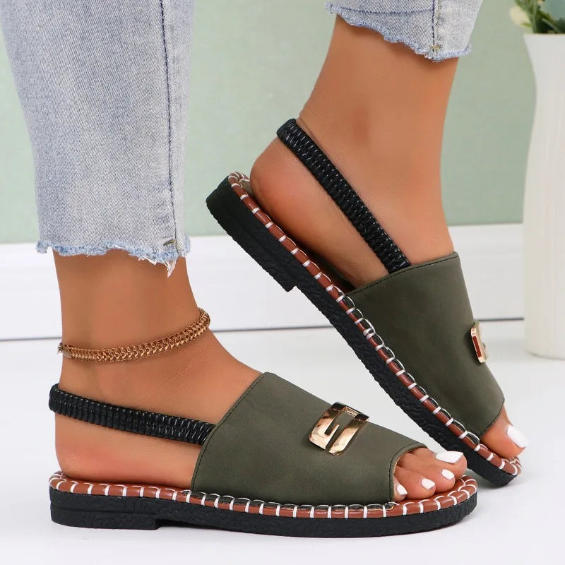 Calista | Denim Orthopedic Wedge Heel Sandals