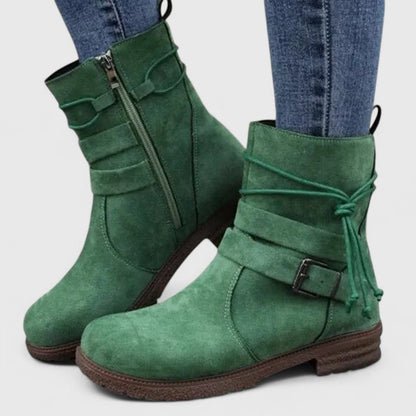 Alethea | Sophisticated Black Suede Boots