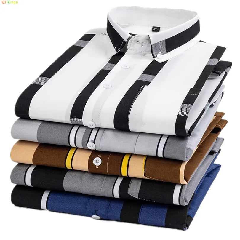 Beckett | Brown & Beige Striped Cotton Shirt