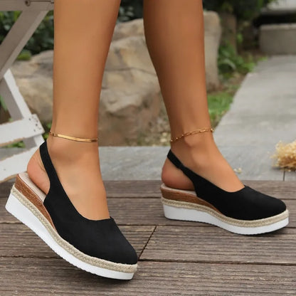 Calista | Tan Suede Orthopedic Sandals