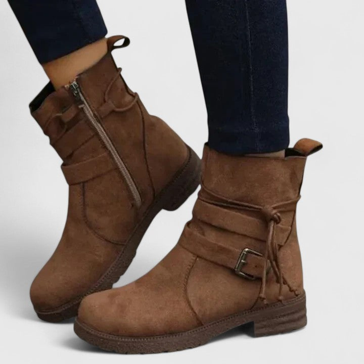 Alethea | Sophisticated Black Suede Boots