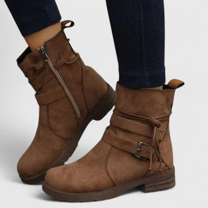 Alethea | Sophisticated Black Suede Boots
