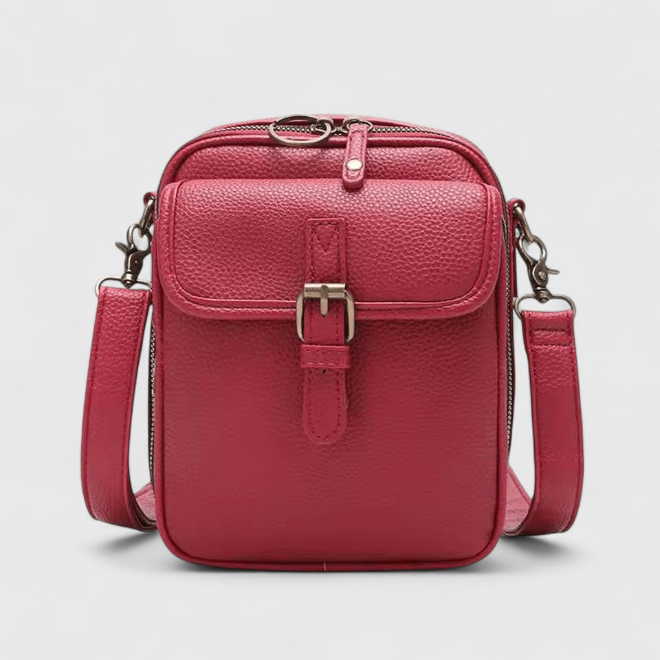 Alethea | Women’s Practical Everyday Shoulder Bag - Soft Leather, Terracotta Brown
