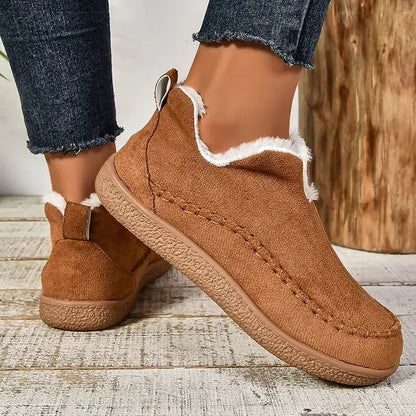 Aurelia | Beige Faux Shearling Orthopedic Boots