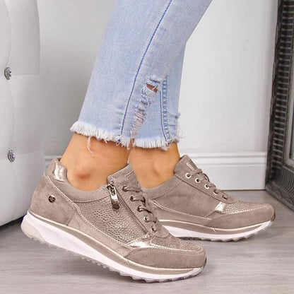 Alethea | Taupe Everyday Ease Sneakers