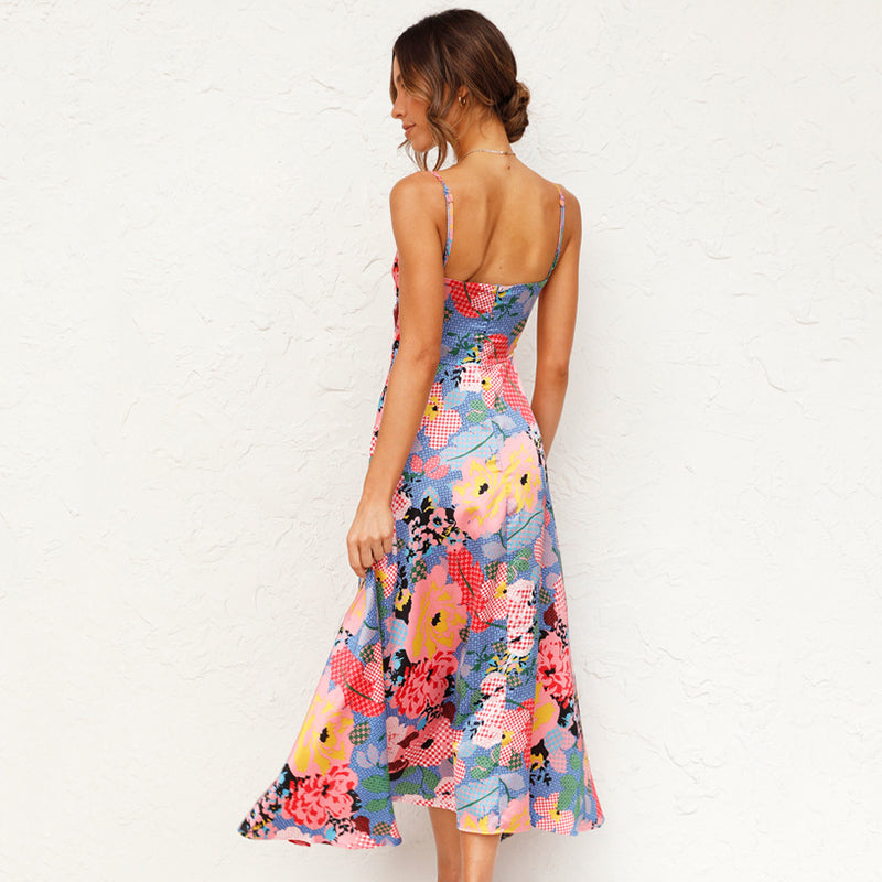 Willow | Elegant Floral Women’s Wedding Guest Printed Maxi Dress