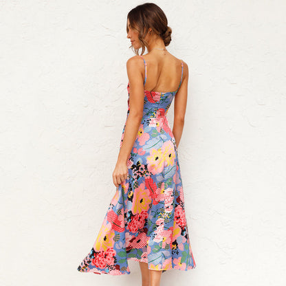 Willow | Elegant Floral Women’s Wedding Guest Printed Maxi Dress